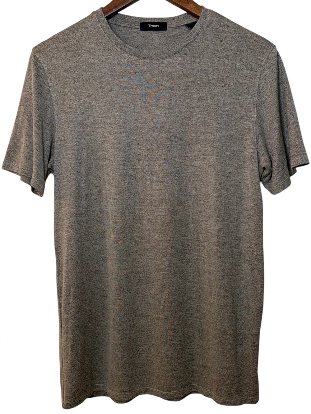 Theory Claey O T-Shirt Dark Mood Black Men’s Activate Jersey Size S Soft Stretch